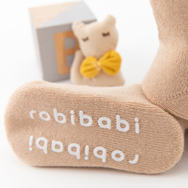 

Toddler Boys Girls Socks Thick Warm Thermal Socks Cotton Anti-Slip Baby Floor 1 Pairs