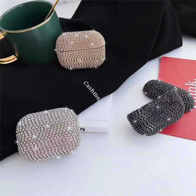 

Bling Bling Earphone Protector For Airpods Pro Protective Cover Stick Drill Blingbling For Airpod 3 2 1 Generation Case Post Diamond