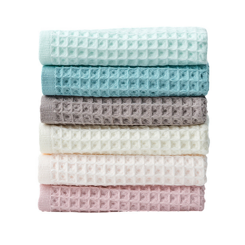 

Pure cotton square square towel bath towel plain color wash baby boy girl wash children's, Green