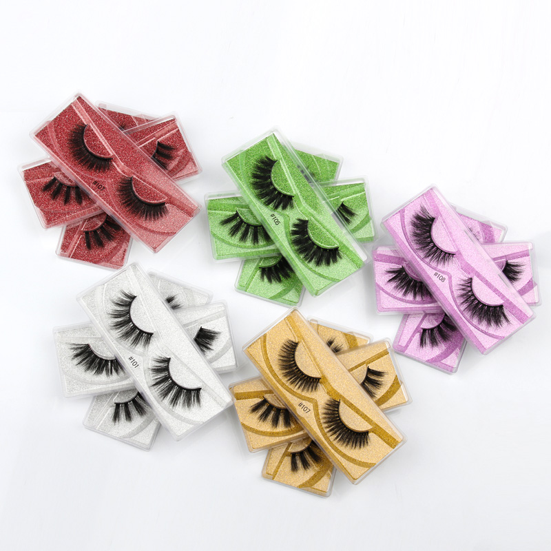 

SHIDISHANGPIN bulk faux 3d mink lashes 20/30/40/50/100 pairs natural long false eyelashes fluffy thick eyelashes extension cilio