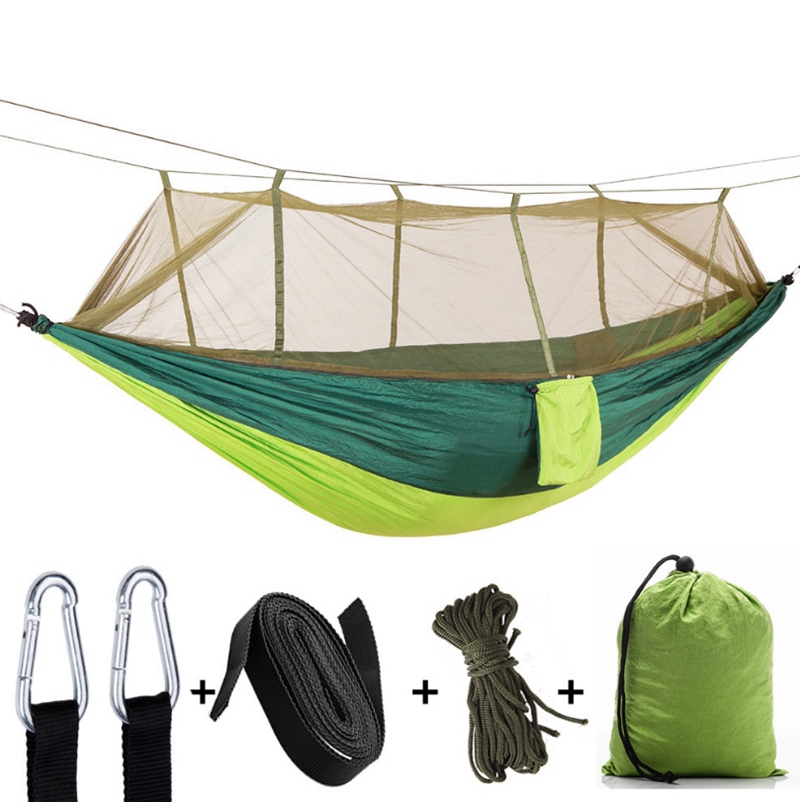 

Mosquito Net Hammocks 2 Person Parachute Hammock Camping Hanging Sleeping Bed Outdoor Hamac 12 Designs Wholes Free Shipping WZW-YW3760