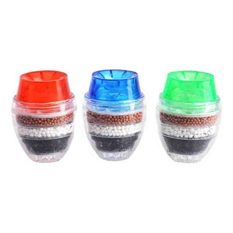 

3pcs Coconut Carbon Tap Water Faucet Clean Purifier Filter Multi-Layer Faucet Filter Mouthpiece Home Kitchen Accessories