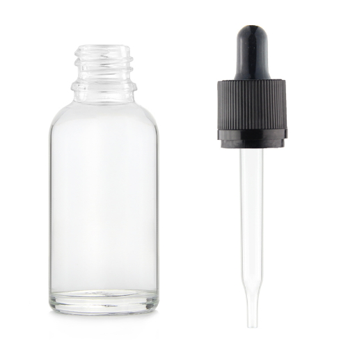 50pcs 50 ml Verre Scellé Bouteilles Marron vide de haute qualité noir et un couvercle en plastique
