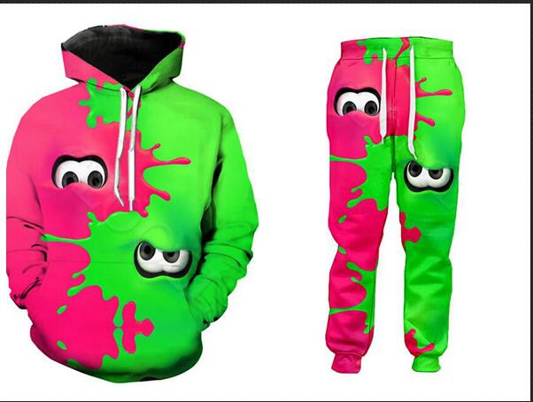 pink and green tracksuit