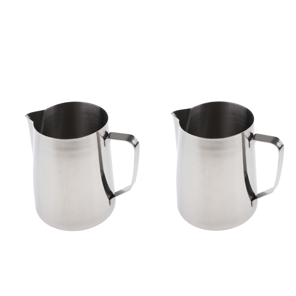 

2x steel 2000ml candle making pouring double boiler wax melting pot pitcher