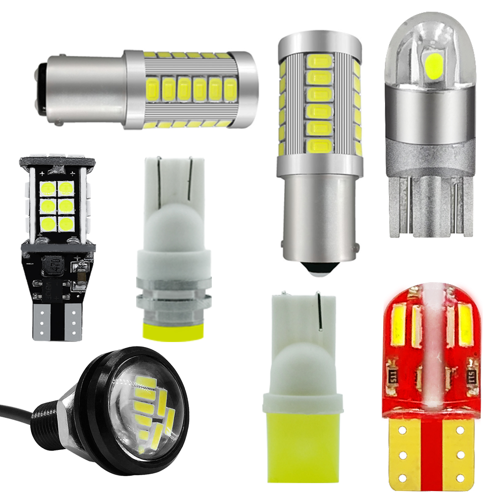 

LSlight 2PC Signal Light 1157 1156 T10 T15 p21w W5W BA15S BA15D LED Brake Lights Reverse Lamp Turn Signal Daytime Running Light, As pic