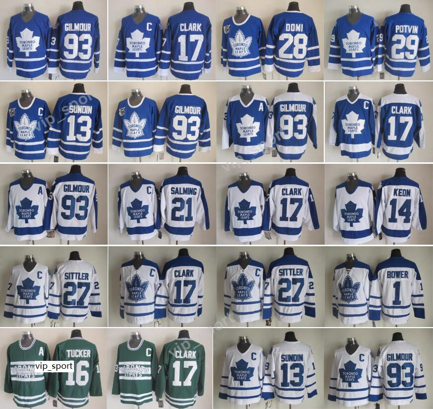 

Toronto Maple Leafs Jerseys Hockey 19 Bruce Boudreau 28 Tie Domi 31 Grant Fuhr 29 Mike Palmateer 14 Dave Keon 1 Johnny Bower, Blue retro