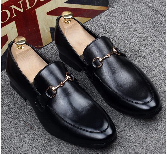 

High Quality Performa Men's Designer Leather Casual Shoes Driving Oxfords Flats Mens Loafers Moccasins Italian For Men Big Size 37-46, Black