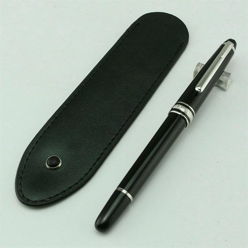 

1Pcs Free Leather Bag - Limited Edition High Quality Black Pen Super Star 163 Brand Monte Pen Stationery School Office Supplier, Options