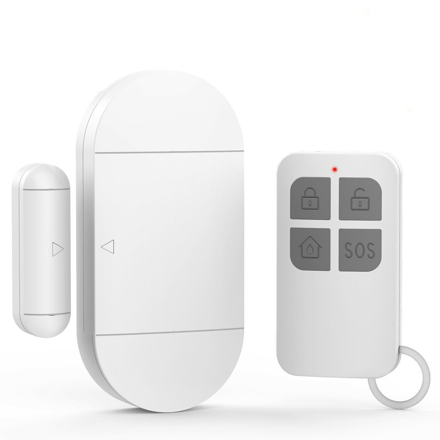 Wireless Dual Entrance Door Chime Push Bell White//Grey Plug In 100m Range