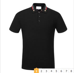 

summer 18ss designers tag snake print clothing men fabric letter polo g t-shirt collar casual women tshirt tee shirt tops 302 C122 D34, 318