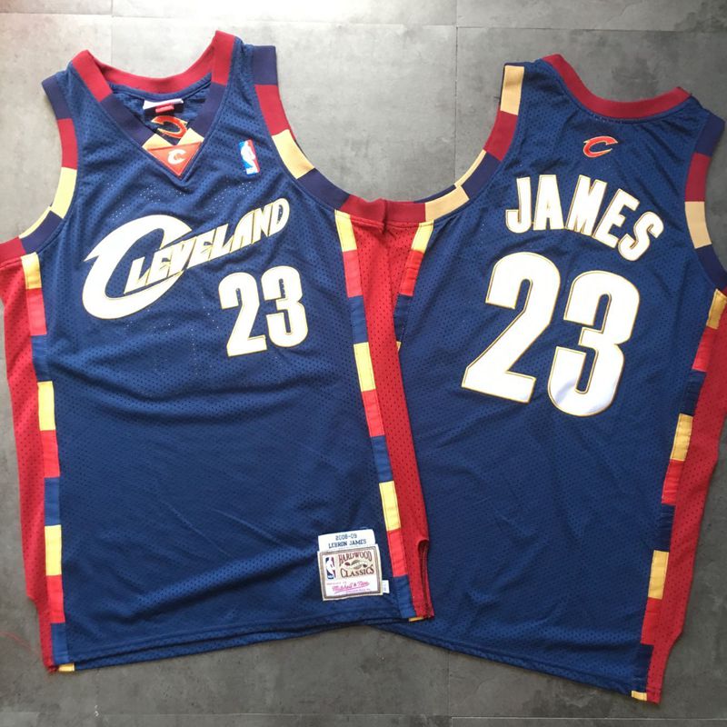 lebron james navy blue cavs jersey
