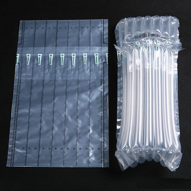 

1000pcs PE Bag 32*8cm Air Dunnage Bag Air Filled Protective Wine Bottle Wrap Inflatable Air Cushion Column Wrap Bags
