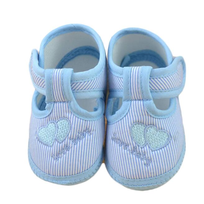 

Baby Shoes Girl Boy Soft Sole Crib Toddler Shoes Kids Bowknot Cloth quality Walking Sneaker For Baby, Blue