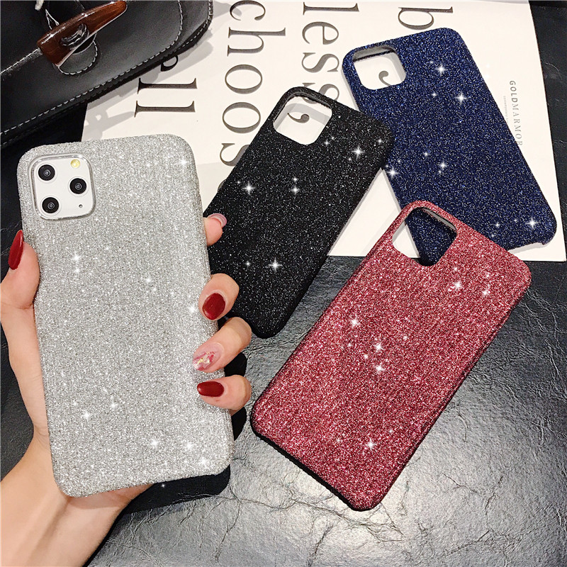 

One Piece Luxury phone case For iPhone 6S 7 8P XR 11 PRO MAX fashion shiny wire drawing Designer phone case back cover, Silver