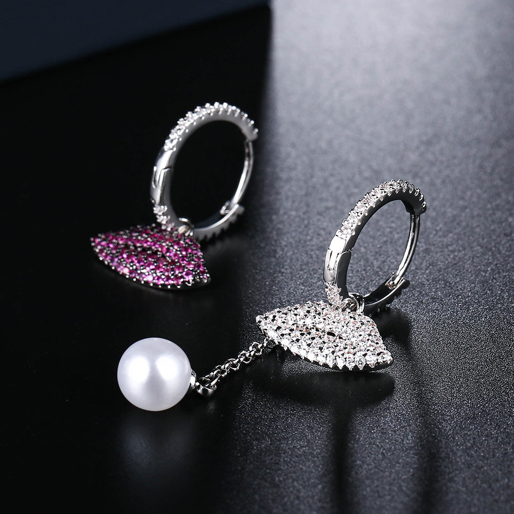 

2020 Grilfriend gift earrings women studs earring with Full Shiny Cubiz Zircon female earring
