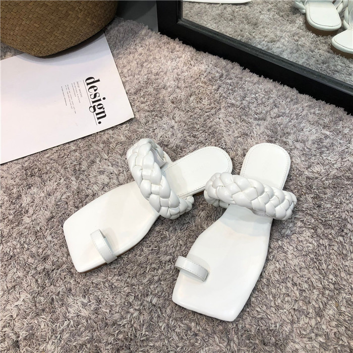 

2020 Women Slipper Fashion Flip Flop Flats Summer Shoes Woman Casual Daily Home House Lady Outdoor Footwear Size 35-39, Beige