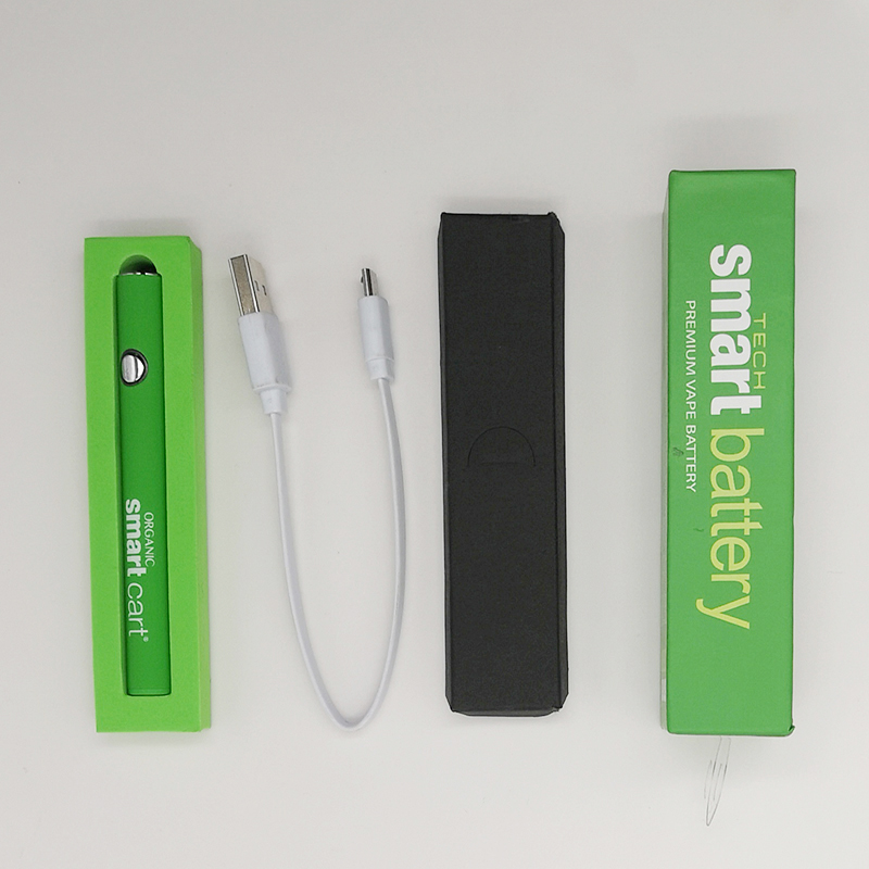 

Smart Cart Battery Kits 380mAh Green Smartcart Preheating Vape Pen USB Starter Charger Variable Voltage Adjustable for 510 Thread Cartridges