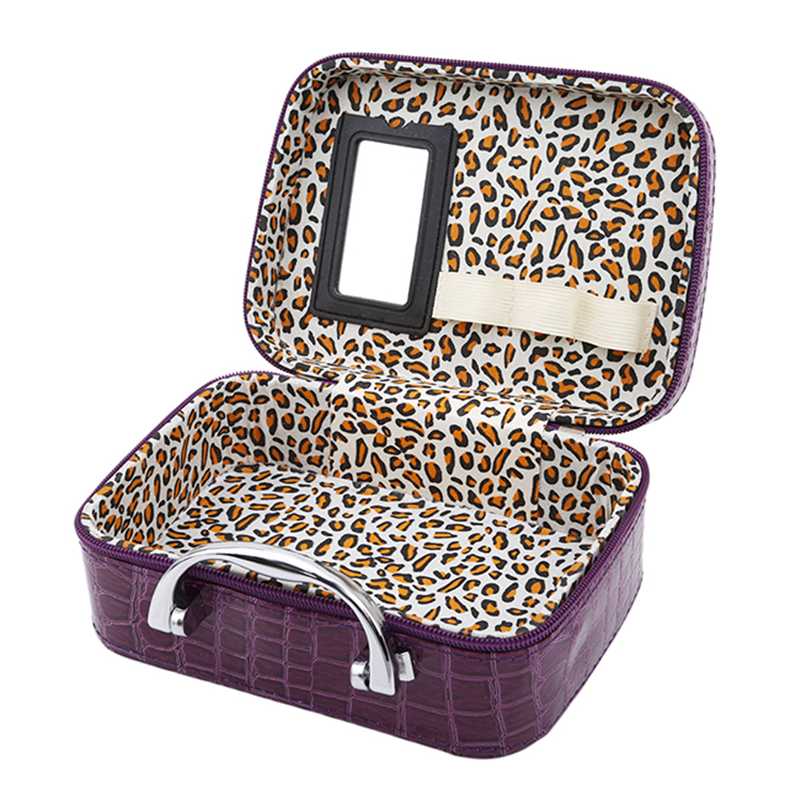 Cosmetic Makeup Bag Female Beauty Case Women's PU Leather Large Capacity Organizer Box Travel Toiletry Suitcase For Make up Bag