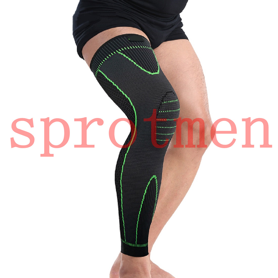 

S33 Breathable Basketball Football Sports Knee Pads Honeycomb Knee Brace Leg Sleeve Calf Compression Knee Support Protection, Black