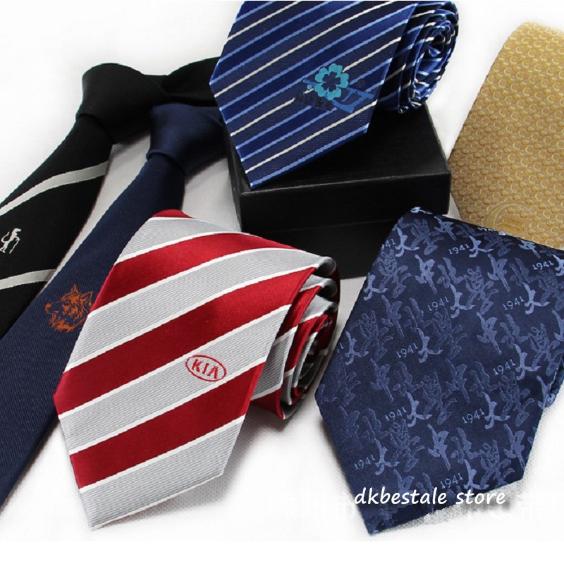 

necktie customized logo silk tie 8cm 9cm 10cm men's business neckties neck tie ascot wedding 20pcs/lot