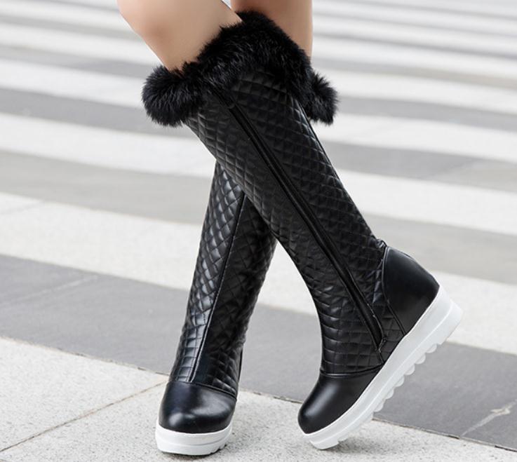Women's Boots in winter flat Thick bottom Keep warm Non-slip