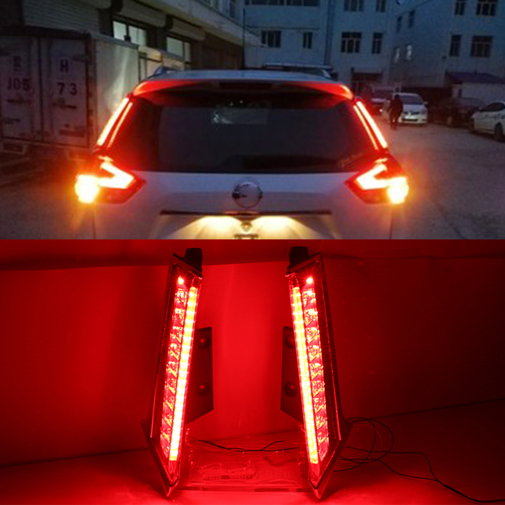 

1Pair For Nissan Xtrail X-trail X trail Rogue 2014 - 2020 LED DRL Rear Bumper tail light fog lamp Brake Lights Signal lamp