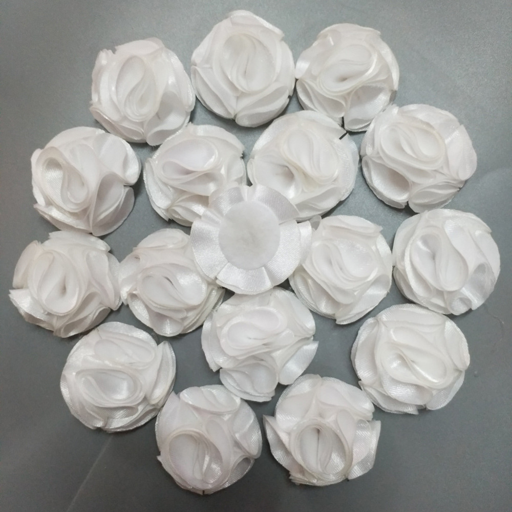 Ramo Boda Corsage 10 Flores de Satén Rosa De Oro 4d hecha a mano 2/" artesanía.