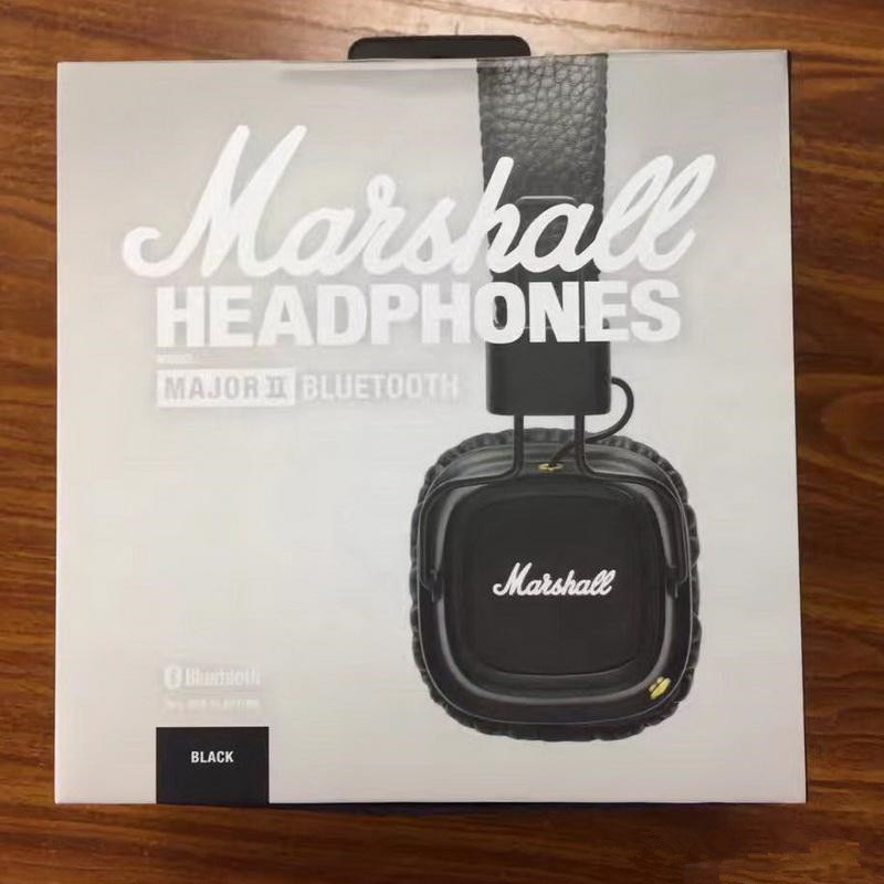 

free ship Marshall Major II 2.0 Bluetooth Wireless Headphones Deep Bass Noise Isolating Headset Wireless Major 2 Hi-Fi