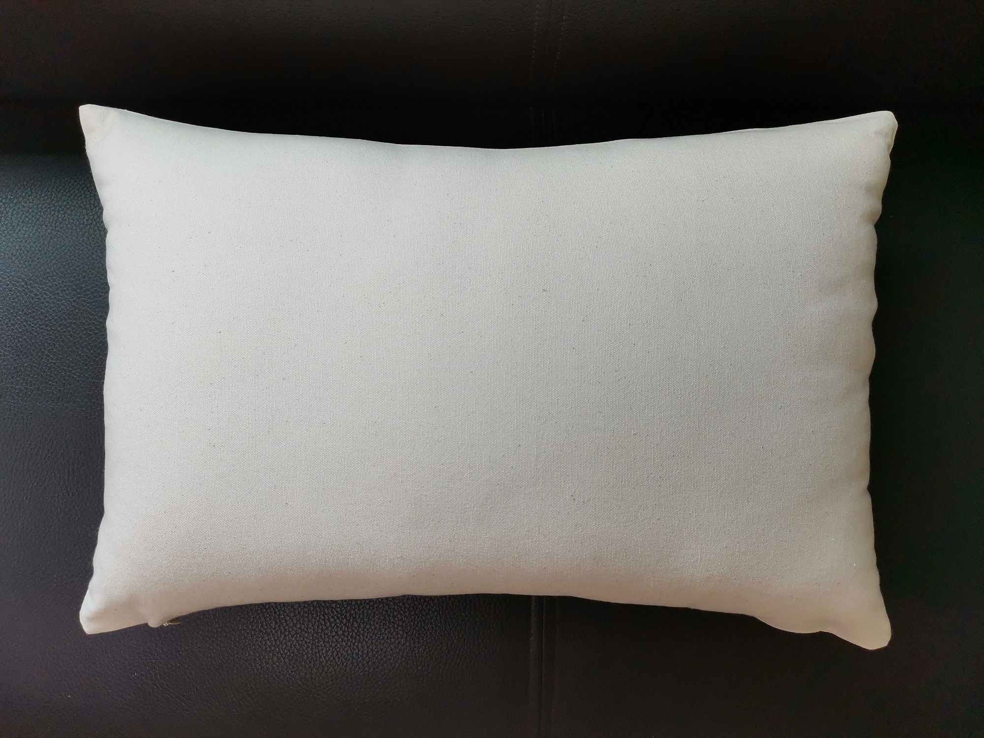 

12x18 inches Wholesale 8oz NATURAL Cotton Canvas Pillow Cover Blanks Plain Home Decor Beige Lumbar Pillow Case for Personalized Craft