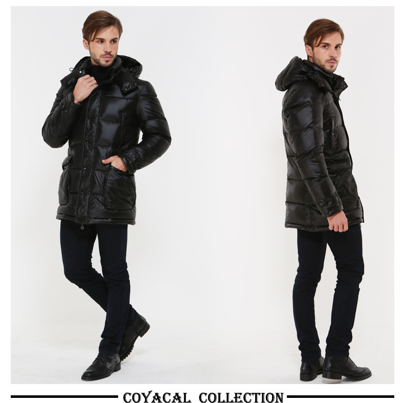 

20% White Duck Winter Jacket Men Puffer Down Coat Korean Men' Jackets 2020 New Parka Doudoune Homme KJ2904, Black