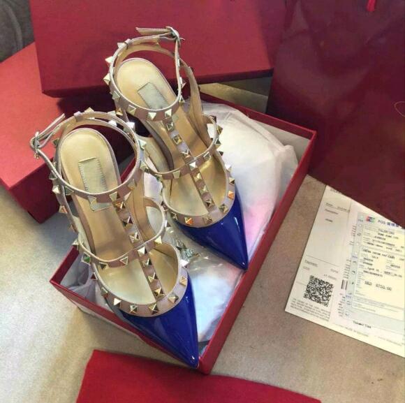 Patent leather Blue
