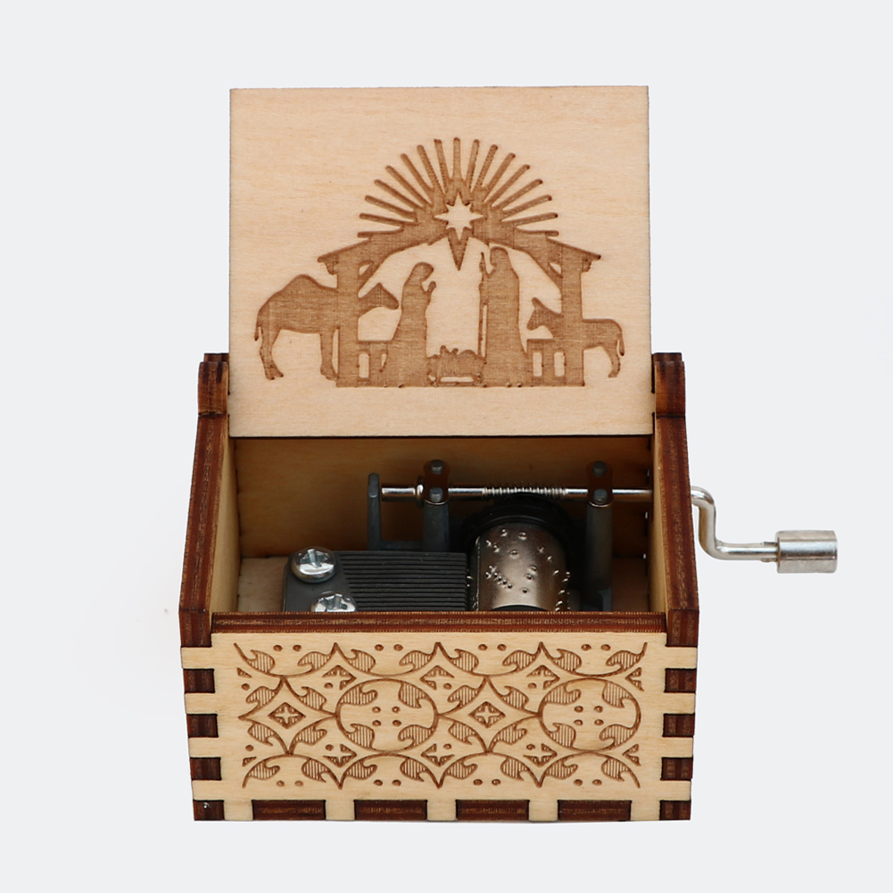 

Wooden Carved Music Box,Delicate gift.