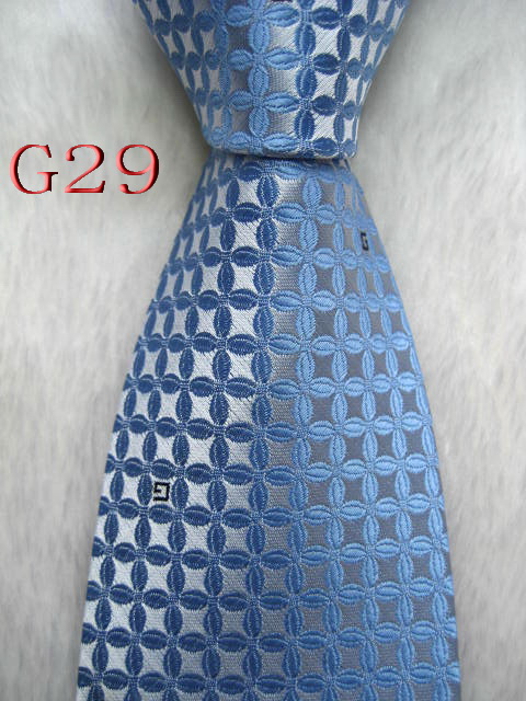 

G29 #100%Silk Jacquard Woven Handmade Men's Tie Necktie, Blue;purple