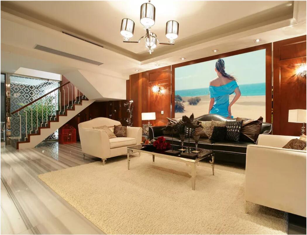 

3d room wallpaper custom photo mural Mediterranean sexy girl canvas pictures wallpaper living room wall art pictures wallpaper for walls 3 d, Non-woven fabric