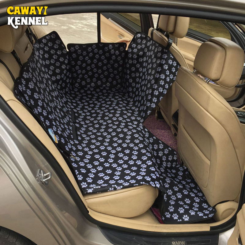 Pet auto coprisedile impermeabile posteriore sedile posteriore bagagliaio di amaca design Pet Dog Cats Protector tappetino antiscivolo con fibbia regolabile Dark Blue 