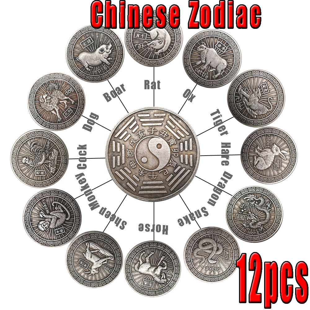 Commemorative Coin Collection Tibetan Buddhist Fishes Golden Coins Money Buddha