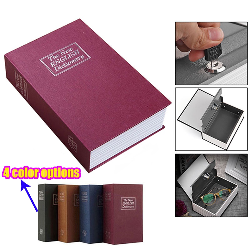 

Hidden Secret Box For Kids Cassaforte Mini Piggy Bank Lock Book Safe Box Cofre Cash Storage Items Key Stash Small Safe For Money