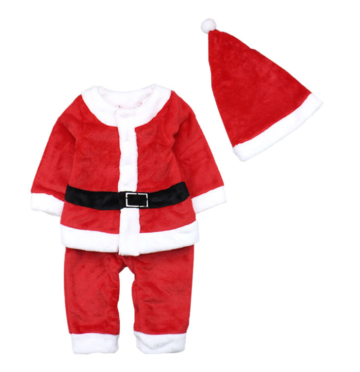 

Christmas Baby Boy Santa Claus Costume Boys Set Winter Romper Long Sleeve Toddler Girls Red Romper Cute Infant Baby Winter Dress Kids Jumpsu
