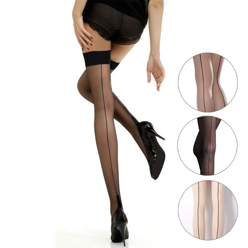 

Women Sexy Hot Sales New Fashion Droppshiping Summer Thigh High Stocking Over The knee Socks Sexy Hosiery Stay Up Stockings 88, Black