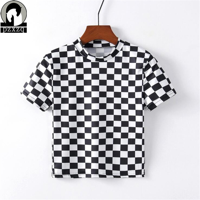 blusa de cuadros blanco y negro