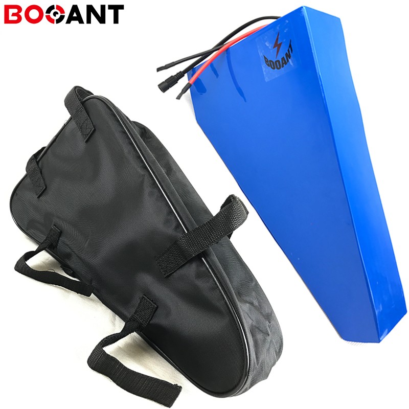 

Triangle lithium battery 52V 20Ah 1000W 14S 51.8V 1500W 2000W electric bike battery for LG 18650 cell with bag with 5A Charger