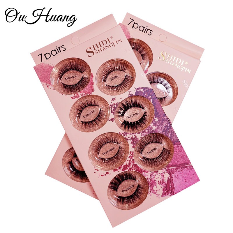 

7 Pairs False Eyelashes Makeup 3D Mink Lashes Natural Lashes Long Eyelash Extensions Soft Mink Eyelashes Maquiagem Maquillaje