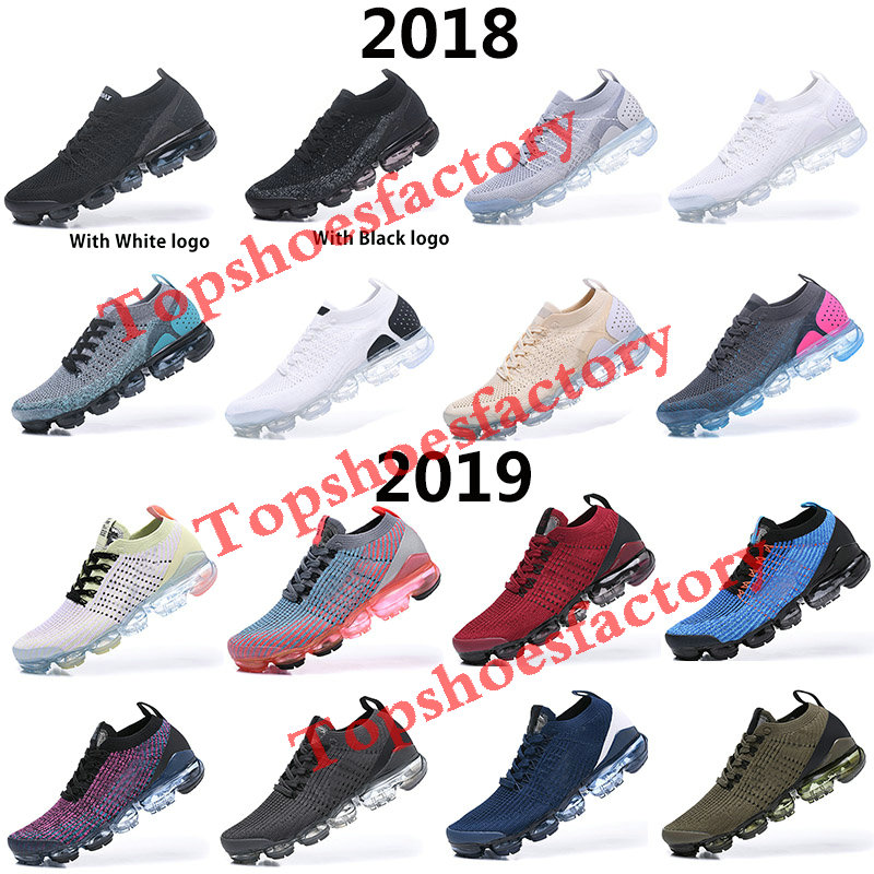 

2018 2019 Designer Vapomax 2.0 Running Shoes Women and men high quality Sneakers white Sports Shoes Without Box Eur 36-45, 23