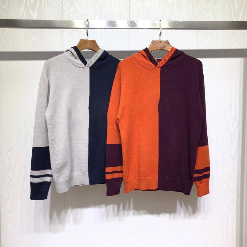 Mens designers Sweaters pullover Hoodies Printing Fashion swearter Stitching Casual Wool Loose Couple Women Men italy fashion