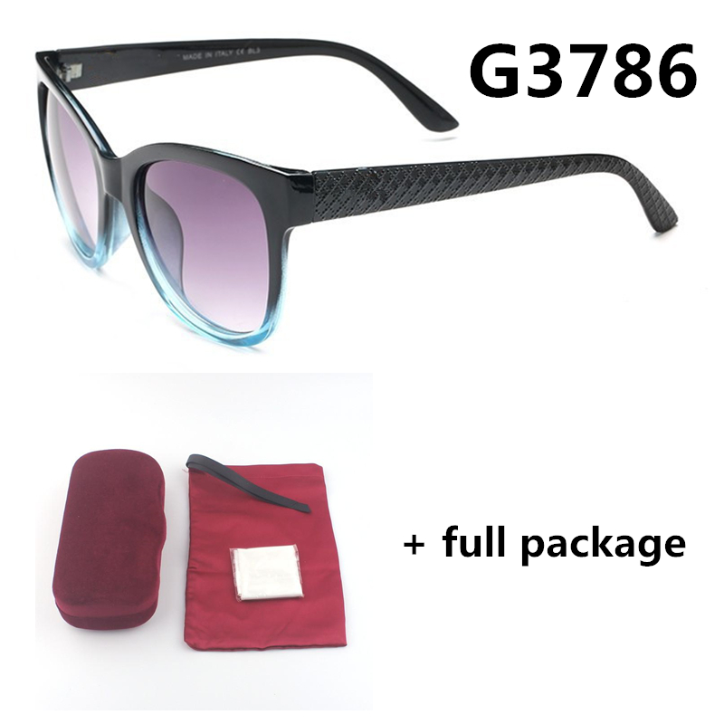 

3786 New Fashion Designer Sunglasses Men Women Brand Retro Glasses UV400 Goggle With Cases free shipping