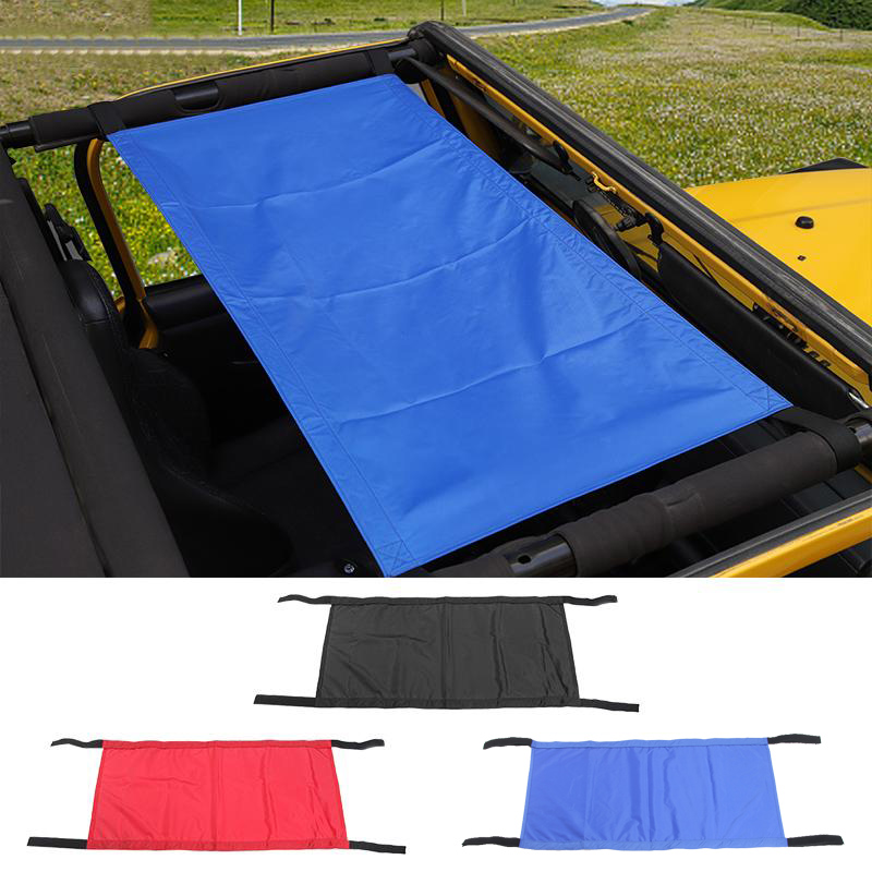 

Car Mesh Sunshade Roof Sun Net For Jeep Wrangler YJ, TJ, JK, JKU, JL, JLU 1987-2019 2/4Door