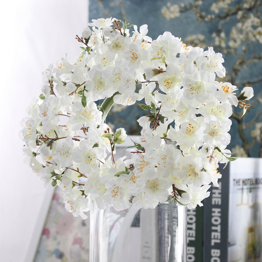 2021 Cherry Blossoms Wreath Wedding Arch Diy Decoration Artificial