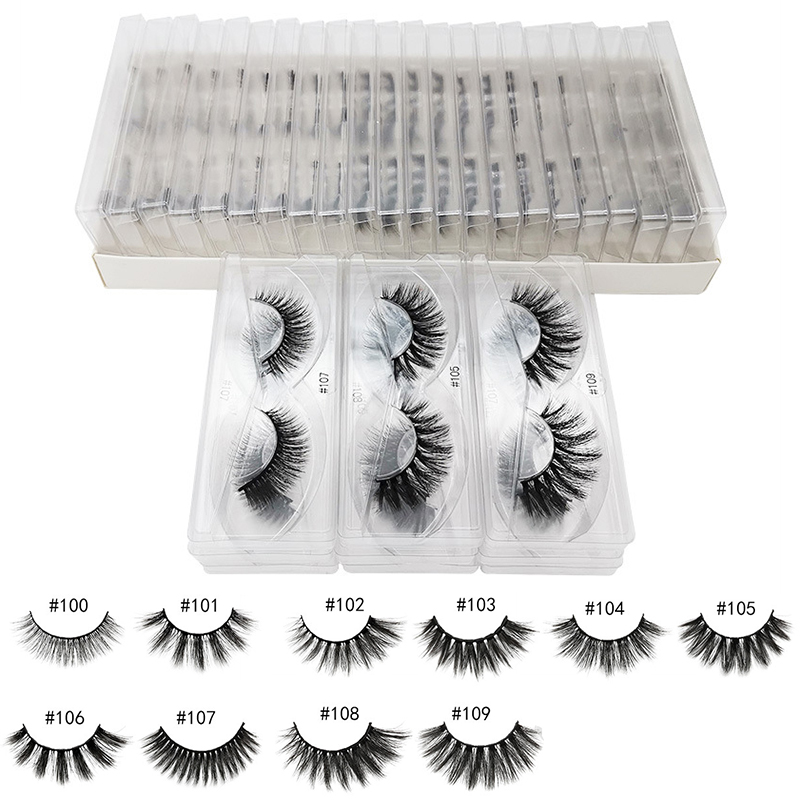 

Wholesale 25mm 3d Mink Lashes 10/20/30/50 pcs Natural Mink Eyelashes bulk extension natural false eyelashes makeup Eye Lashes