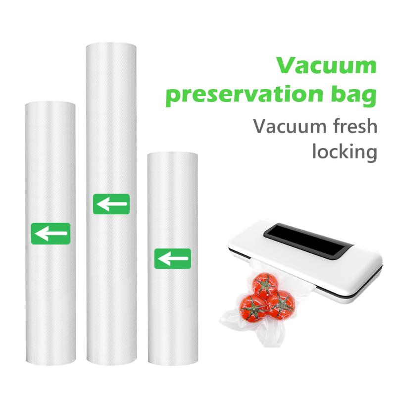 

BPA FREE 2Rolls/Lot Kitchen Vacuum Bag Storage Bags For Vacuum Packaging Rolls 12/15/20/25/28/30cm*500cm